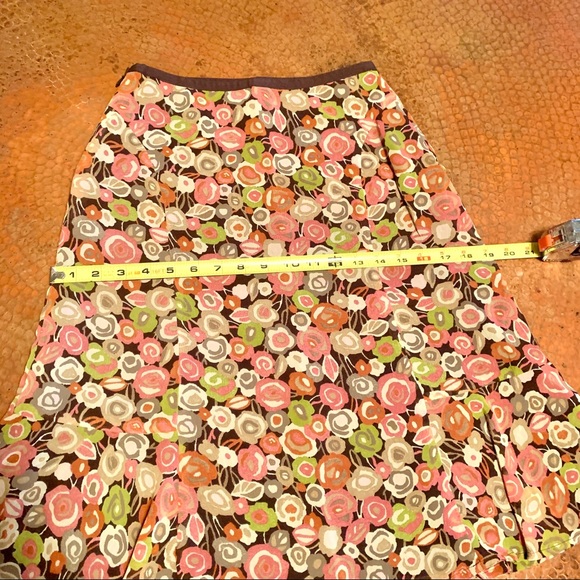 Sigrid Olsen feminine flowy skirt - Picture 7 of 8